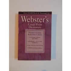 WEBSTER&#039;S LARGE PRINT DICTIONARY 1997