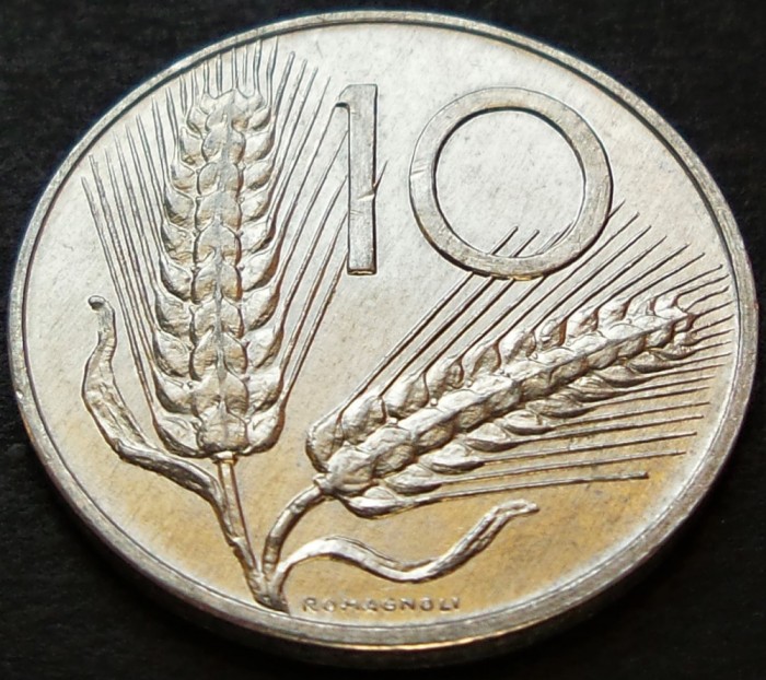 Moneda 10 CENTESIMI - ITALIA, anul 1975 * cod 2194 A = A.UNC