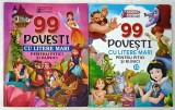 99 DE POVESTI CU LITERE MARI PENTRU PITICI SI BUNICI , traducere si adaptare de MARIANA GRIGORE , VOLUMELE I - II , 2021, PREZINTA URME DE UZURA