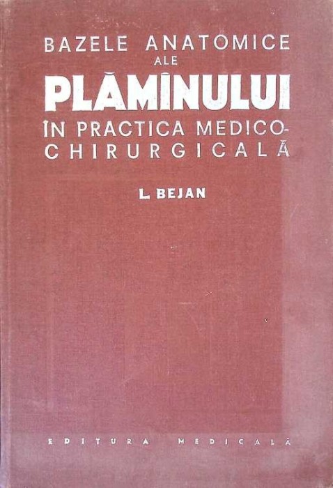 BAZELE ANATOMICE ALE PLAMANULUI IN PRACTICA MEDICO-CHIRURGICALA-L. BEJAN-272940