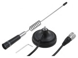 Antenă CB Farun Ontario 3dBi 50W cu Magnet și Cablu 4m