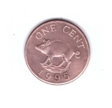 Moneda Insulele Bermude 1 cent 1995, stare foarte buna, curata