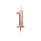Lumanare de Tort, Cyrax, Model Cifra 1, Party, 4.5 x 2.5 cm, din Parafina, Rose Gold