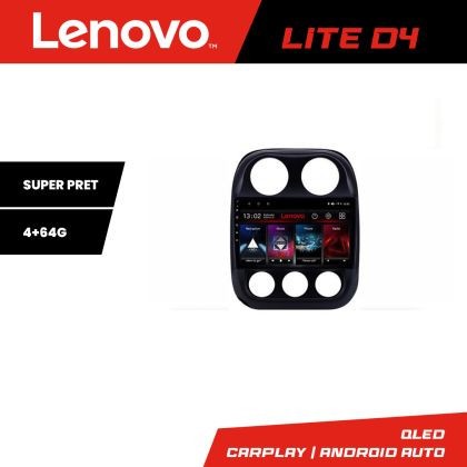 Navigatie Jeep Compass 2010-2016 Lenovo Kit-2500 4+64 GB Android Waze USB Navigatie Internet Youtube Radio CarStore Technology