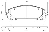 BOSCH 0 986 495 169 set placute frana,frana disc