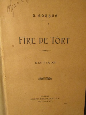 Fire de tort - G. Coșbuc foto