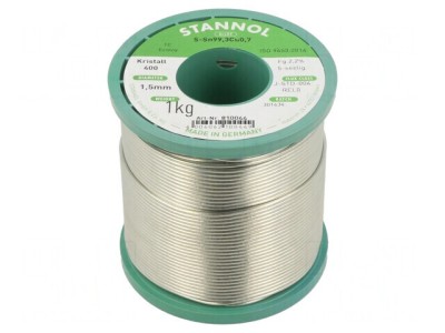 S&amp;acirc;rmă de Lipt Fără Plumb 1,5mm 1kg Bobină 227&amp;deg;C foto