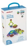 Joc de constructii cu piese translucide piramide
