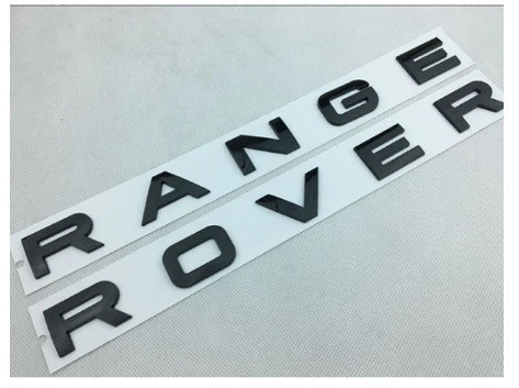 Logo Range Rover abs negre Litere lucioase adeziv inclus