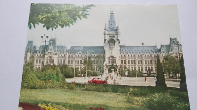 Vedere carte postala Iasi, Palatul Culturii, anii 70-80, necirculata foto