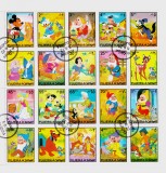 Cumpara ieftin ✅Fujeira 1972 &quot; Personaje Disney&quot;, serie bloc 20 marci, stamp. , Mi.916/935