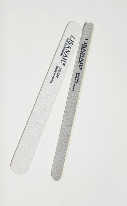 Pilă de unghii Lisanail, Made in korea, 13 cm, 100/180