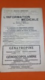 L Information Medicale 10 Annee Nr. 11 November 1928