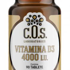 Vitamina D3 4000 IU, 90 tablete, COS Laboratories