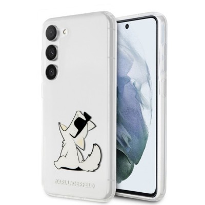 Husa Samsung Galaxy S23 Plus - Karl Lagerfeld Hardcase Transparent (KLHCS23MCFNRC) - Choupette Fun foto