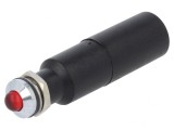 Lampă LED roșie 230V &Oslash;8mm IP67