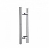 Maner inox tragator MH425L, prindere la 90 grade, diametru 25 mm, lungime 400 mm, interax 300 mm, finisaj lucios