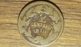 Cumpara ieftin Honduras - raritate numismatica - 2 centavos 1910 (Mule) - batuta peste 1 centavo km#46 - extrem de greu de gasit, pentru cunoscatori