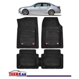 Covorase Auto TEAMCAR&reg; Tip Tăvită pentru BMW Seria 5 E60 2003-2010, Compatibile Universal, Negru, Set Complet Față-Spate, Cauciuc