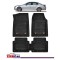 Covorase Auto TEAMCAR&reg; Tip Tăvită pentru BMW Seria 5 E60 2003-2010, Compatibile Universal, Negru, Set Complet Față-Spate