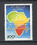 Mali.1988 25 ani Organizatia Unitatii Africane DM.160, Nestampilat