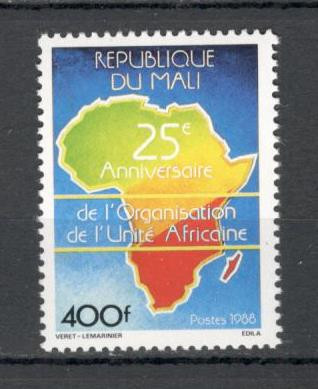 Mali.1988 25 ani Organizatia Unitatii Africane DM.160 foto