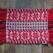 Servet mic lucru manual cusatura pe etamina, vechi, anii 60-70 Romania Maramures