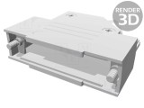 Carcasă metalică HARTING pentru conectori D-Sub 25pin și D-Sub HD 44pin cu &icirc;nchidere prin răsucire