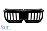 Grile rinichi cu nervuri simple vopsite &icirc;n negru, potrivite pentru BMW X1 U11 dupa 2023 Performance AutoTuning