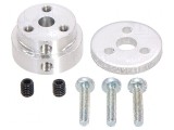 Kit de fixare a roții cu adaptor și șuruburi pentru ax cu crestătură D