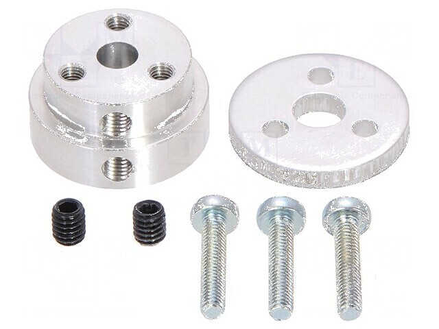 Kit de fixare a roții cu adaptor și șuruburi pentru ax cu crestătură D