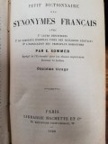 Dictionar de sinonime franceze, 1886, ed. Hachette, Paris, 388 pag, cartonata