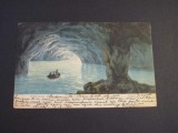 Carte Poștală Vintage Italia - Capri &quot;Grotta Azzurra&quot; (cel mai probabil din perioada 1900&ndash;1940), Circulata, Printata