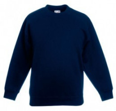 Pulover FRUIT OF THE LOOM Kids Sweat Navy foto