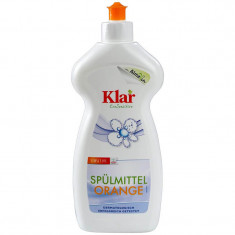 Detergent bio concentrat pentru vase, Orange, Klar, 500 ml foto
