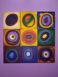 Compoziție abstractă stil Kandinsky
