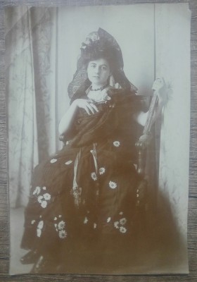 Portret doamna, inceput secol XX// fotografie foto