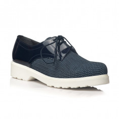 Pantofi piele naturala Cornelia Bleumarin - sau Orice Culoare