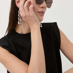 Balenciaga ochelari de soare BB0278S femei, culoarea maro