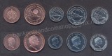 GIBRALTAR █ SET MONEDE █ 1+2+5+10+20 Pence █ 2017-2018 █ UNC