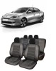 Set huse scaune piele Alcantara Renault FLUENCE 2009-2014 (Bancheta fractionata)