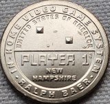 1 Dollar 2021 USA, New Hampshire, Player 1, Innovation, unc, lit.P/D, America de Nord