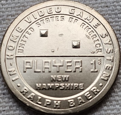 1 Dollar 2021 USA, New Hampshire, Player 1, Innovation, unc, lit.P/D foto