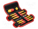 Kit şurubelniţe izolate Phillips şi plat NEO TOOLS 12 piese 1kV AC etui
