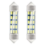 Set 2 becuri auto AMIO , LED, C5W SV8.5-8, 15 SMD 3014, 39mm, 12V, capac sticla, leduri alb sofit Festoon AutoDrive ProParts
