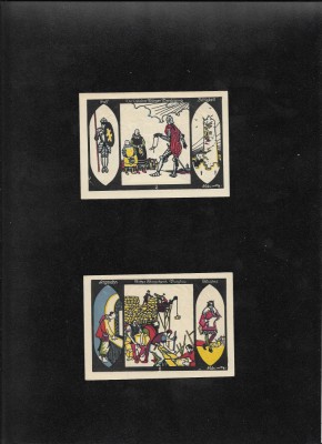 Set Notgeld 2 x 50 pf D&amp;ouml;beln foto