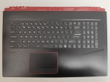 Carcasa superioara cu tastatura palmrest Laptop, MSI GE73, GE73VR, 3077C1C216HG, iluminata, RGB Per Key, neagra, layout US