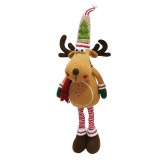Figurina de Craciun Ren Textil, Flippy, Ren Telescopic pentru Craciun, din Material Textil Moale in 2 Dimensiuni, Maro deschis&nbsp;