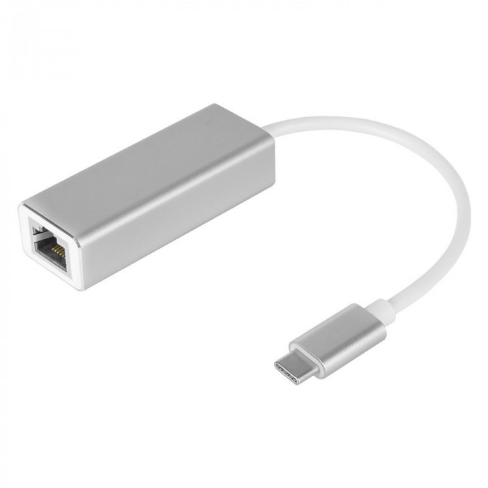 Adaptor Kruger &amp;amp; Matz, 1000 Mb, USB-C, aluminiu