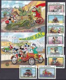 Grenadines St.Vincent 1989 Disney auto MI 679-686 + 2 bl.48,49 MNH, Nestampilat